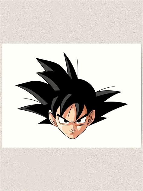 For as much of a problem i have with the buu saga and dragon ball super. "Goku Dragon Ball Z Character Face" Art Print by Moosman | Redbubble