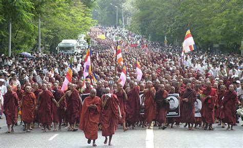 Monk Led Protests Reflect Growing Buddhist Activism News Sports Jobs Lawrence Journal