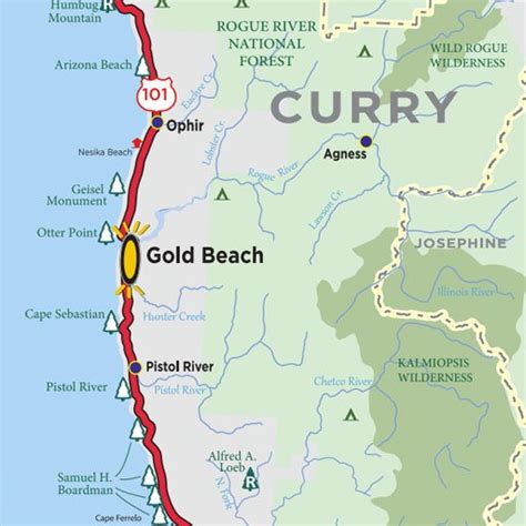 Map Of Oregon Coast Beaches Maping Resources