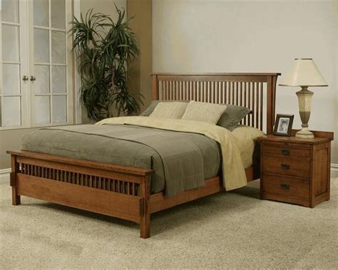 Usa Made Mission Style King Bed Mission Rift And Quarter Sawn Oak Bedroom Set Ebay Bedroom