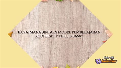 Model Pembelajaran Kooperatif Tipe Jigsaw Youtube