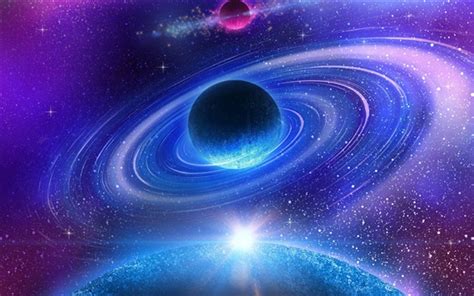 Wallpaper Beautiful Space Galaxy Nebula Planet Stars 2560x1600 Hd