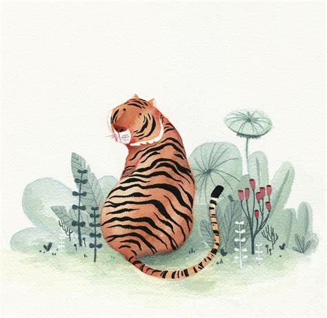 Tigress On Behance Illustration De Tigre Illustrations Animalières