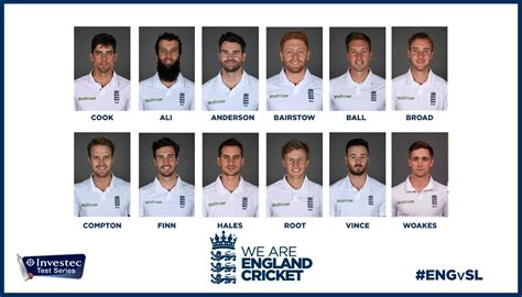 Names Of England Cricket Team