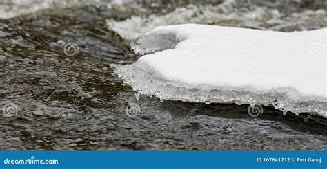Ice Crust On A Creek Stock Photo Image Of Countryside 167641712