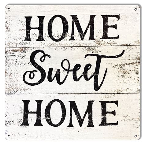 Home Sweet Home Country Reproduction Metal Sign 12x12 Reproduction
