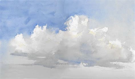 Everetts Watercolors Studio Training On Line How To Paint Clouds