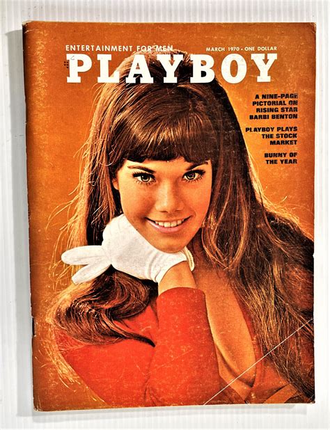 Mavin Playboy Magazine March Mar Barbi Benton Pictorial