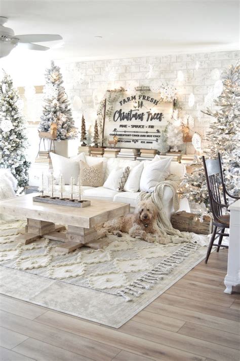 Christmas Switchover In 2020 White Christmas Decor Farmhouse Style