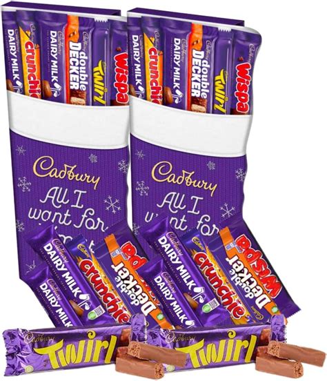 buy cadbury christmas chocolate stocking selection t box 2 count large stocking stuffer