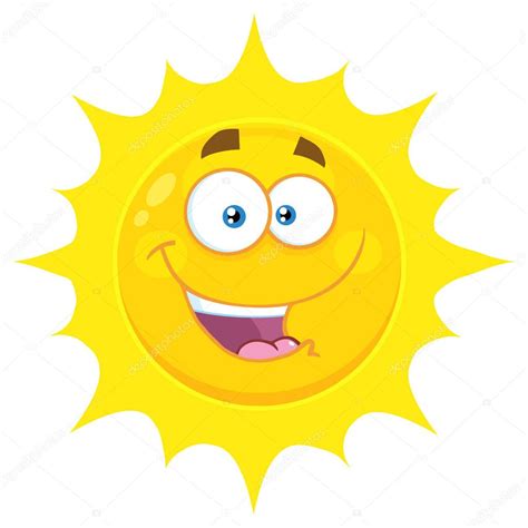 Cartoon Sun Smiling Cartoon Sun Smiling — Stock Vector © Hittoon