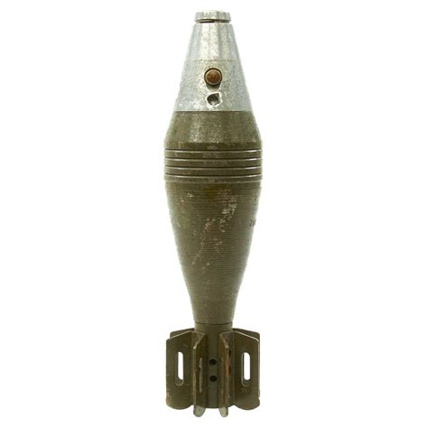 Original Us Wwii M49a2 60mm Deactivated Mortar Round Dated 1945 In