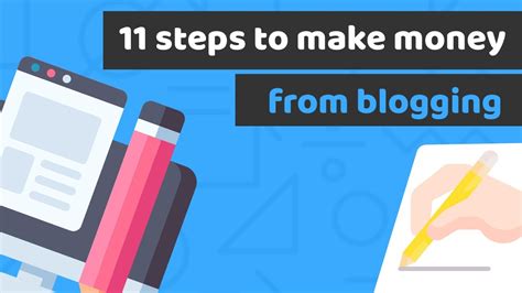 11 Steps How To Make Money From Blogging For Beginners Youtube