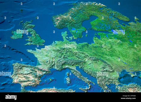Europe Relief Map High Resolution Stock Photography And Images Alamy