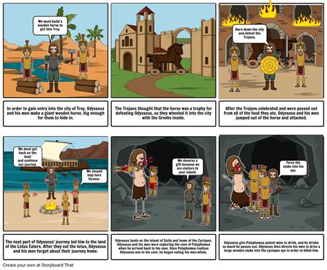 The Adventures Of Odysseus Storyboard By Luke123mosley