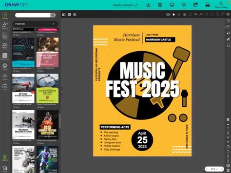 Free Poster Maker Online Quick Make A Poster In Minutes Drawtify