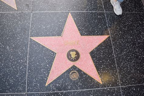 Blank Star On The Walk Of Fame Star Hollywood California Editorial
