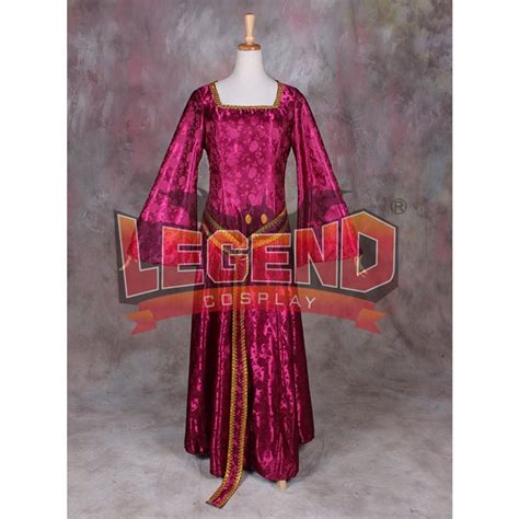 Tangled Mother Gothel Costume Withch Gothel Dress Costume Red Dress In