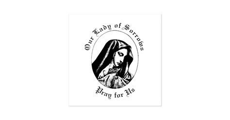 Our Lady Of Sorrows Mater Dolorosa Rubber Stamp Zazzle