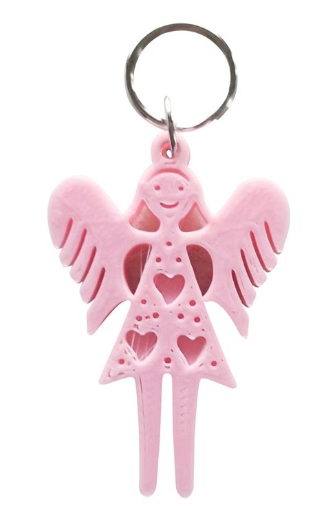 3d Adorable Angel Keyring Keychain Name Personalized Name Etsy