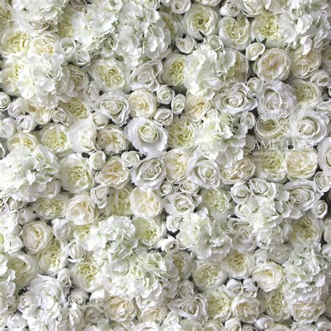 All White Flower Wall Click For Prices
