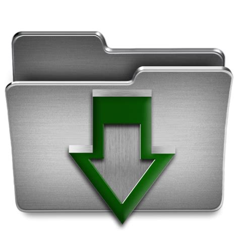 Download Folder Icon In Steel System Icons