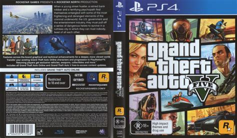Grand Theft Auto V Australian Ps4 Cover Dvdcovercom
