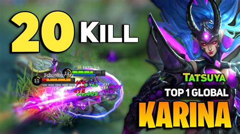 20 Kill Karina Best Build 2023 Karina Top 1 Global Gameplay By