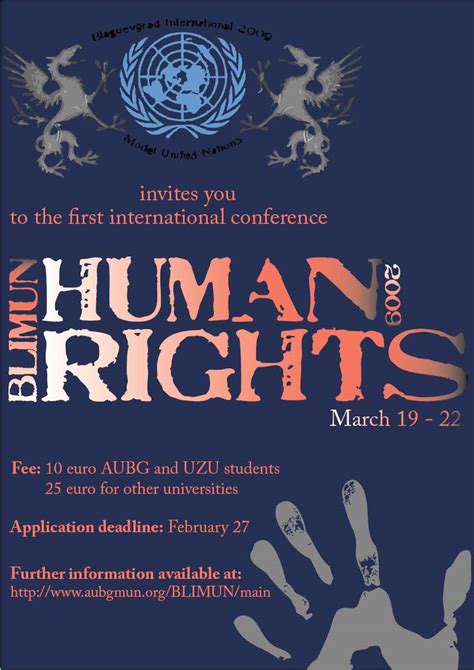 Graphic Design And Layout Portfolio Model United Nations Conference Poster
