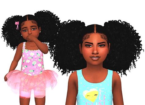 Single Post Sims Hair Toddler Hair Sims 4