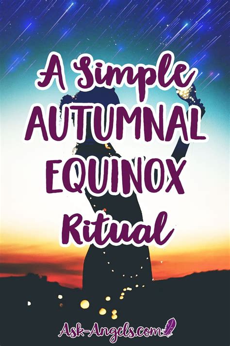 A Simple Autumnal Equinox Ritual Ask Autumnal Equinox