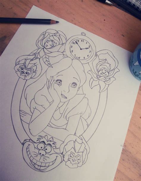 Alice In Wonderland ~work In Progress~ Alice In Wonderland Drawings Disney Drawings Sketches