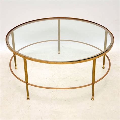 1960 S French Brass Glass Coffee Table Retrospective Interiors