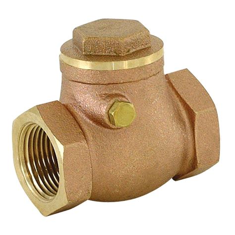 Ez Flo 34 In Ips Brass Swing Check Valve 20423lf The Home Depot