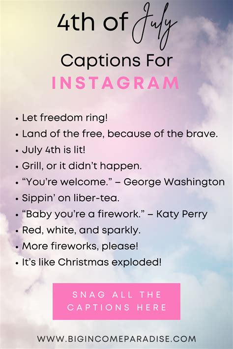 4th of july captions for instagram to help you boost engagement instagram captions instagram