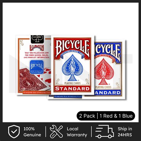 Bicycle Playing Cards Standard 2 Packs 4 Packs 12 Packs Blue