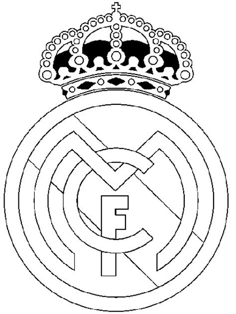 Coloriage Football Ecusson Real Madrid