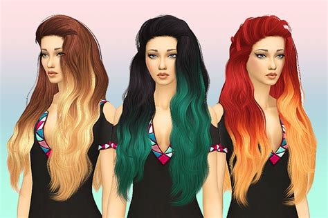 Sims 4 Cc Reverse Ombre Hair