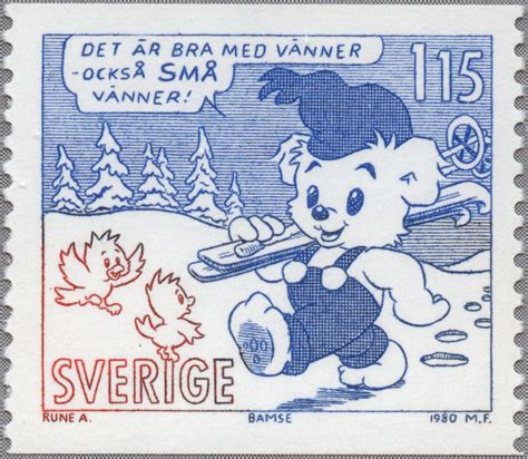 Sweden 1kr15ö Swedish Comics 1980 Bamse By Rune Andréasson Majvor