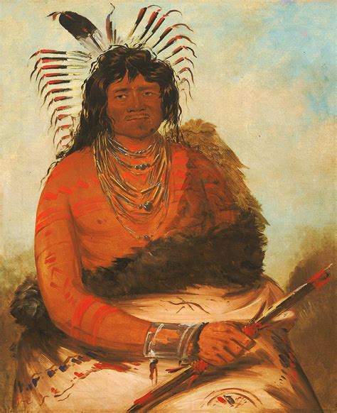 H H Nee The Beaver A Warrior By George Catlin American Art Native