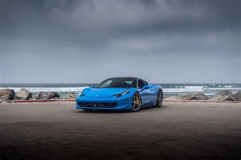 Blue Ferrari Wallpaper