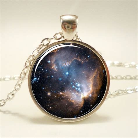 Galaxy Necklace Heavenly Nebula Pendant Stars And Universe Jewelry