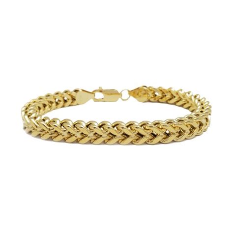 14k Gold Solid Franco Bracelet
