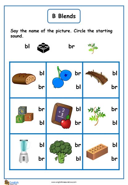 Br Phonics Worksheets Beginning Sounds Worksheets Guruparents A B C
