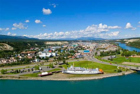 Beautiful View Of Downtown Whitehorse Yukon Territory Tourism