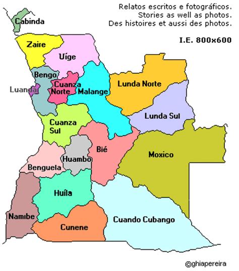 Mapa Politico De Angola