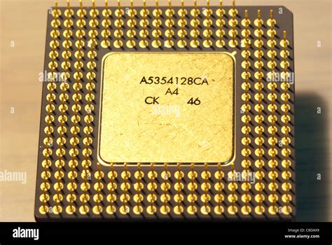 Intel Pentium Overdrive Microprocessor Close Up Stock Photo Alamy