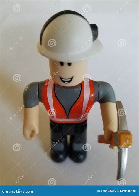 Construction Worker With Pickaxe Editorial Stock Image Image Of Ready
