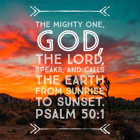 Psalm The Mighty One Encouraging Bible Verses