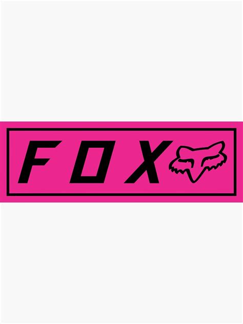 Simple Fox Racing Logo Sticker For Sale By Garvindann Redbubble